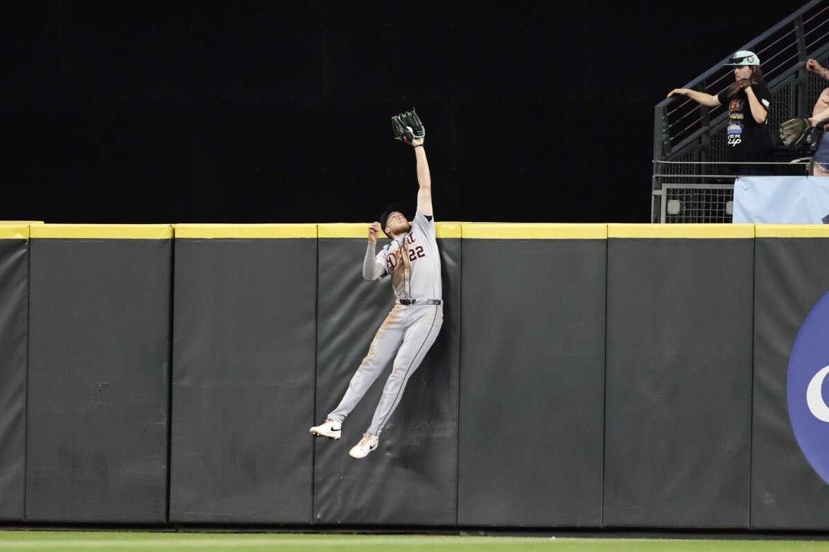 Skubal làm việc 7 inning mạnh mẽ, Meadows làm pha bắt ném chơi ghi điểm khi Tigers đánh bại Mariners 6-2